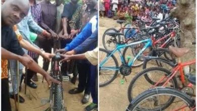 Rivers state lawmaker donates bicycles