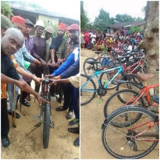 Rivers state lawmaker donates bicycles