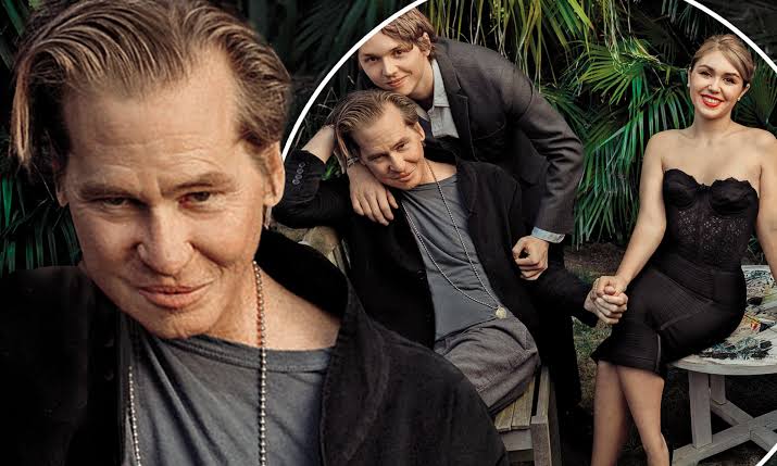 val kilmer with his children when suffering from cancer