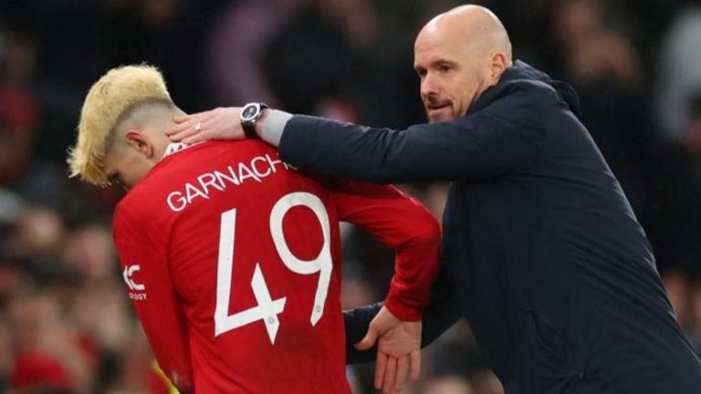 “He has to learn a lot” – Ten Hag reacts to Garnacho’s controversial tweet likes